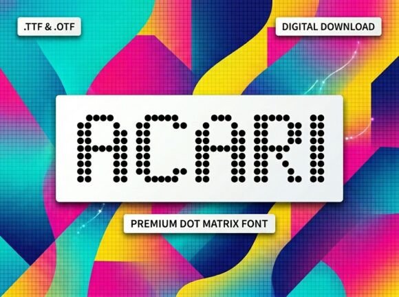Acari: The Dot Matrix Font Bridging Nostalgia and Modern Design