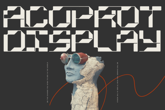 Acoprot Display: The Pixel-Perfect Typeface for a Glitch Aesthetic