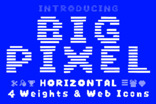 Big Pixel Horizontal: The Font That Brings a Futuristic Edge to Your Designs