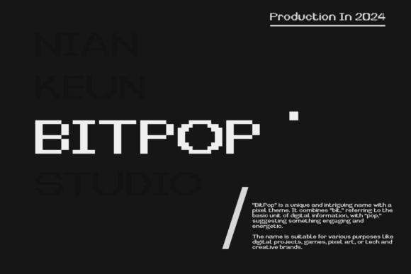 Bitpop: The Pixel-Perfect Typeface for Modern Digital Design