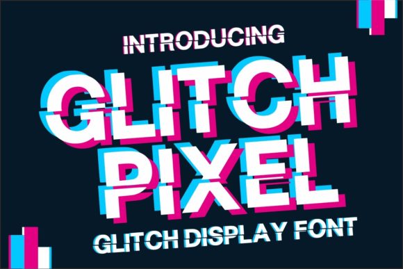 Glitch Pixel: The Bold Display Font for Modern Designs