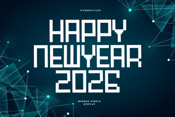 Happy Newyear2026: A Typeface for the Digital Horizon