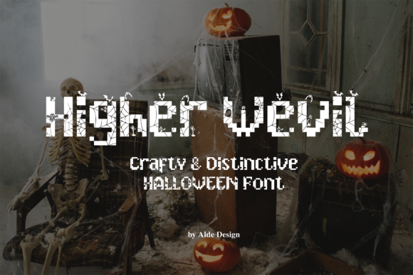 Higher Wevil Halloween: A Pixel-Perfect Font for Bold Designs
