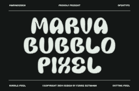 Marva Bubblo Pixel: A Retro-Modern Font for Creative Projects