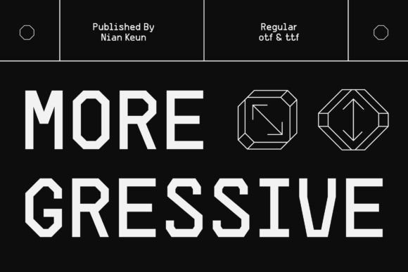 Moregressive: The Display Font Bridging Tech and Modern Design