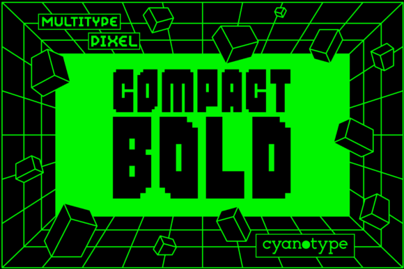 MultiType Pixel Compact Bold: A Modern Typeface with Digital Charm