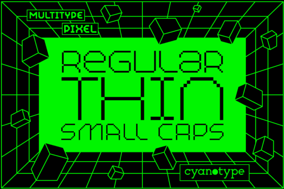 MultiType Pixel Thin: A Modern Twist on Pixelated Design