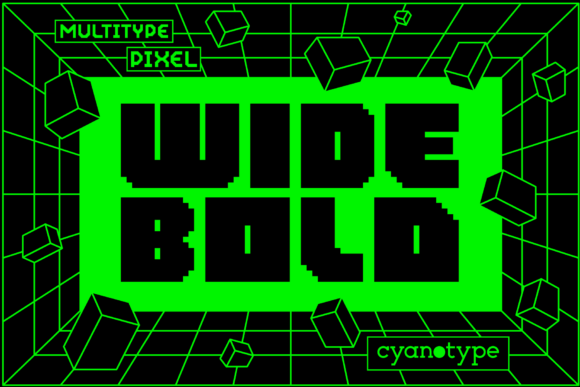 MultiType Pixel Wide Bold: A Fresh Take on Retro-Future Design