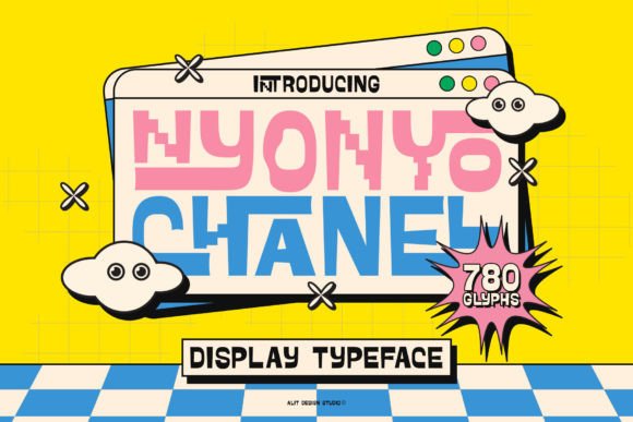 Nyonyo Chanel: The Groovy Display Font with Retro Soul