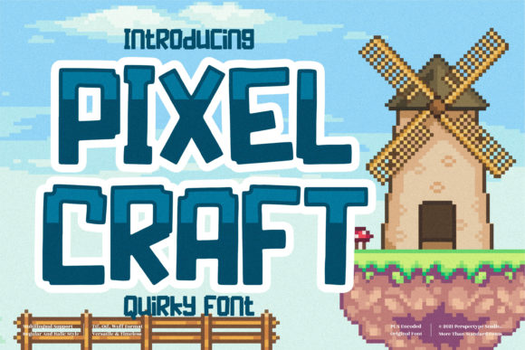 Pixel Craft: The Playful Font for Creative Projects