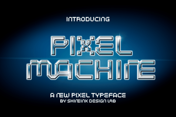 Pixel Machine: A Nostalgic Display Font for Modern Creators