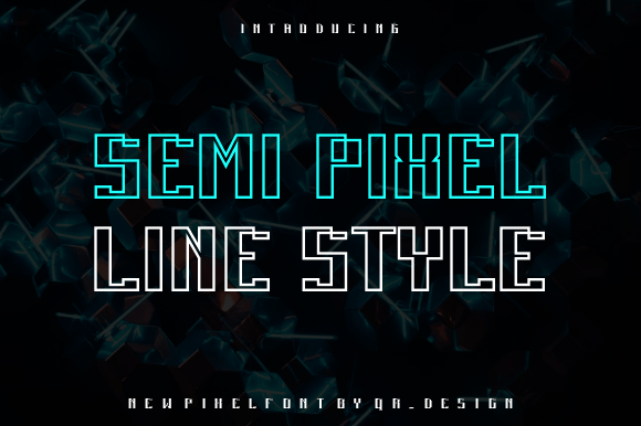 Semi Pixel Line: The Bold Display Font for Modern Brands