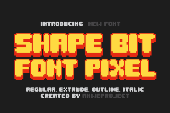 Shape Bit: A Pixel Font with Retro Soul